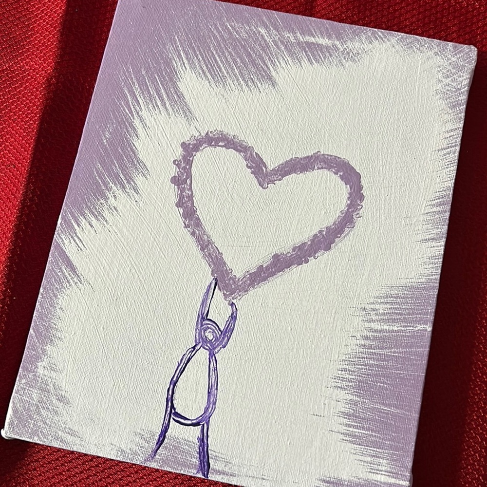Hand painted wall art: let your love shine